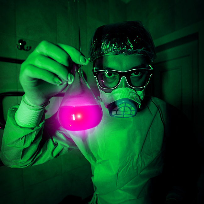 Mad Scientist Experiment with Beaker